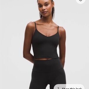 Lululemon Athletica align Black Crop Top